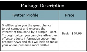 Twitter profile package